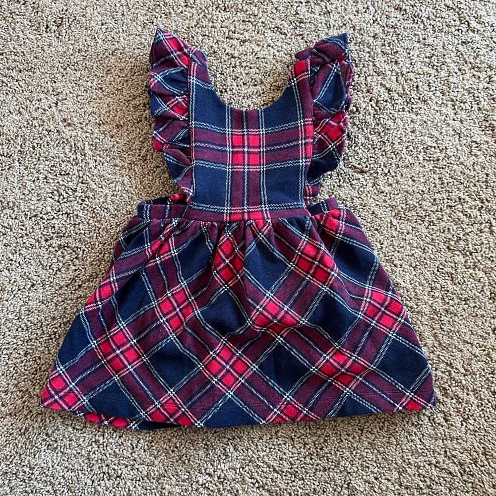 Janie and Jack jumper dress and shirt.